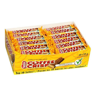 Nestle Coffee Crisp Chocolate Bars, 50G | 48UN/Unit, 4 Units/Case