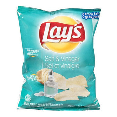Lay's Salt & Vinegar Potato Chips | 40G/Unit, 40 Units/Case