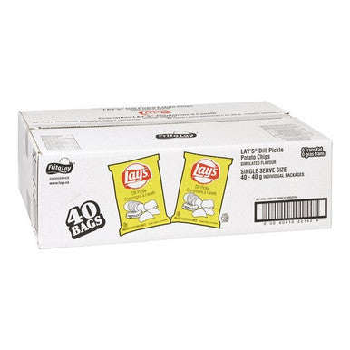 Lay's Dill Pickle Potato Chips, Trans Fat Compliant | 40G/Unit, 40 Units/Case