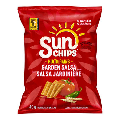 Sun Chip Garden Salsa Chips, Zero Trans Fat | 40G/Unit, 40 Units/Case