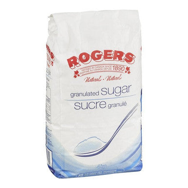 Rogers Fine Granulated Sugar, Bag | 4KG/Unit, 6 Units/Case