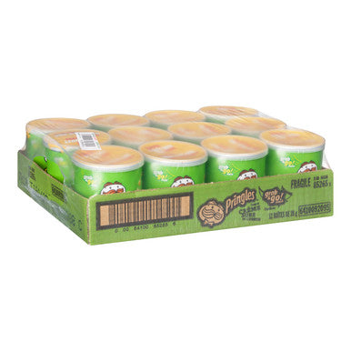 Pringles Sour Cream And Onion Potato Chips, Small Can | 39G/Unit, 12 Units/Case