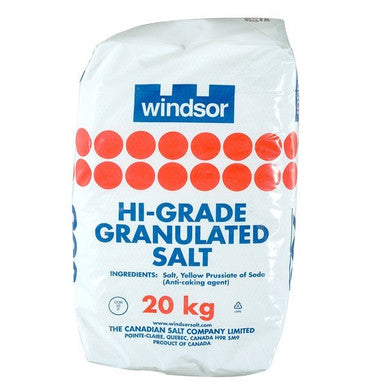 Windsor High Grade Non Iodized Salt, Bag | 20KG/Unit, 1 Unit/Case