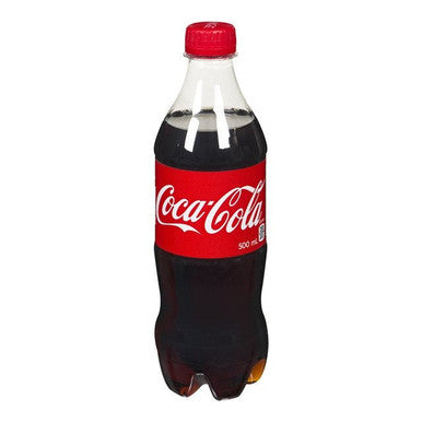 Coca Cola Soft Drink, Classic Polyethylene | 500ML/Unit, 24 Units/Case