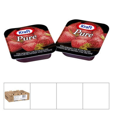 Kraft Pure Strawberry Jam, Portion, Trans Fat Compliant | 10ML/Unit, 140 Units/Case