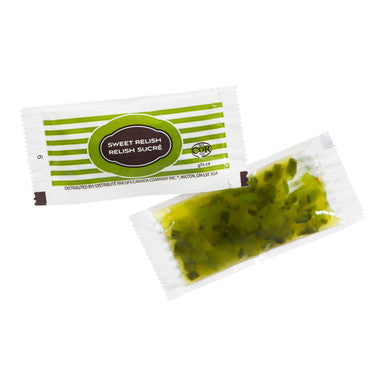 Gordon Choice GFS Green Relish, Portion | 8G/Unit, 500 Units/Case
