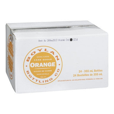 Boylan's Orange Soft Drink, Tangerine Glass | 355ML/Unit, 24 Units/Case