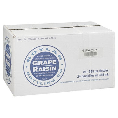 Boylan's Grape Soft Drink | 355ML/Unit, 24 Units/Case