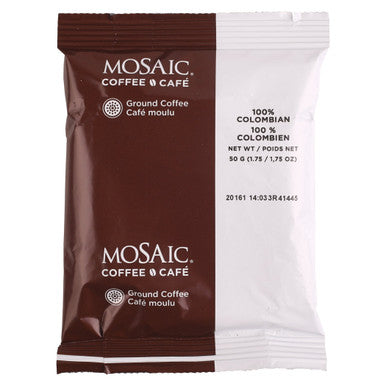 Mosaic 1.75oz Light Colombian Coffee, 100 Percent | 1.75Z/Unit, 96 Units/Case