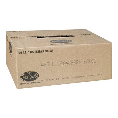 Ocean Spray Whole Cranberry Sauce | 2.45L/Unit, 6 Units/Case