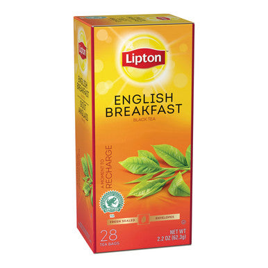Lipton English Breakfast Black Tea - 28/Unit, 6 Units/Case