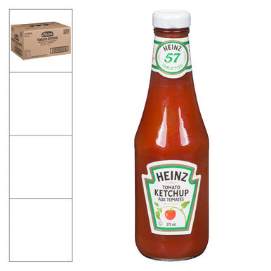 Heinz Ketchup, Glass Bottle | 375ML/Unit, 24 Units/Case