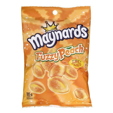 Maynards Fuzzy Peach Candy, Bag | 185G/Unit, 12 Units/Case