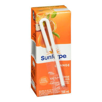 Sunrype Juice Orange Blend 100% 200ml/6.76oz (40/Case) - Canadian Made