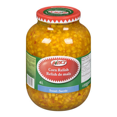 Bicks Sweet Corn Relish | 4L/Unit, 2 Units/Case