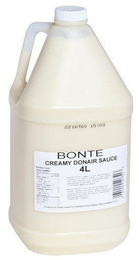 Bonte Creamy Donair Sauce | 4L/Unit, 2 Units/Case