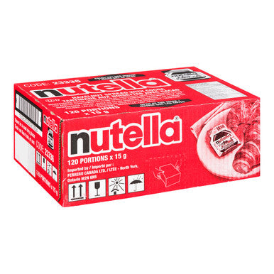 Nutella Hazelnut Spread Portion Control Pack | 15G/Unit, 120 Units/Case