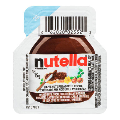 Nutella Hazelnut Spread Portion Control Pack | 15G/Unit, 120 Units/Case