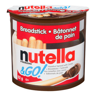 Nutella Nutella & Breadsticks Snack Packs | 52G/Unit, 24 Units/Case