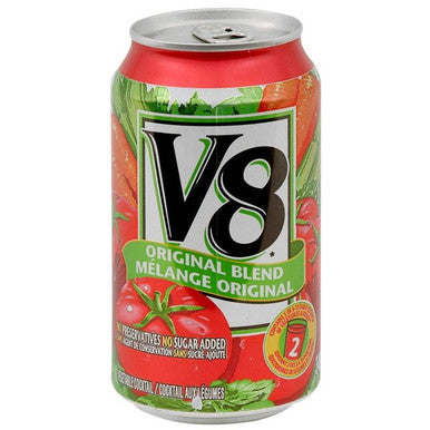 V8 Vegetable Cocktail Juice | 340ml Can | 24 Units/Case | Nutrient-Packed