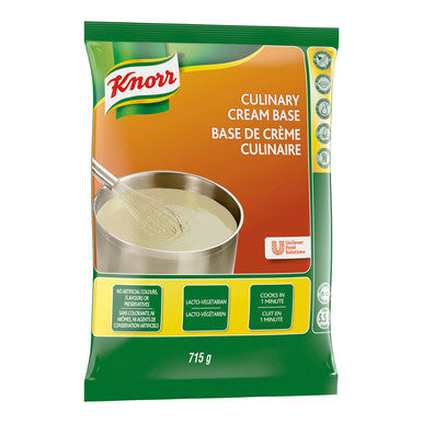 Knorr Culinary Cream Base, Gluten-Free | Creamy and Versatile | 715g Per Unit, (6/CASE)