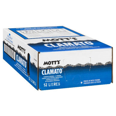 Motts Clamato Juice Bib 2+1 Bulk Food Service | 12L/3.17 Gallons