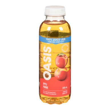 Oasis Pure Apple Juice, Polyethylene | 300ML/Unit, 24 Units/Case
