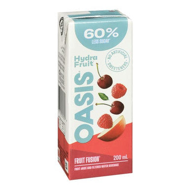Oasis Juice Fruit Fusion Hydrafruit 200ML/6.76 oz (30/Case) - Canadian Made