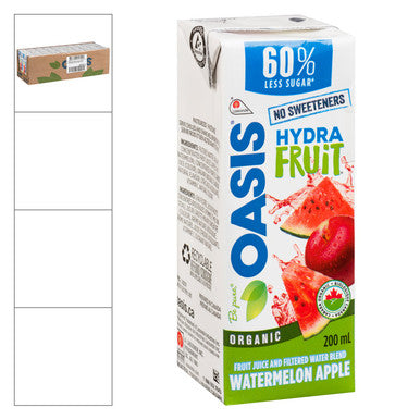 Oasis Watermelon Apple Hydrafruit Juice Boxes, Box | 200ML/Unit, 30 Units/Case