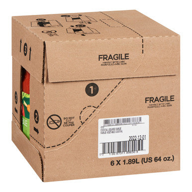 Nature's Best Vegetable Cocktail Juice, 100 Percent, Polyethylene | 1.89L/Unit, 6 Units/Case