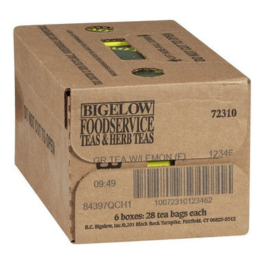 Bigelow Green Tea, With Lemon 1.3G | 28UN/Unit, 6 Units/Case