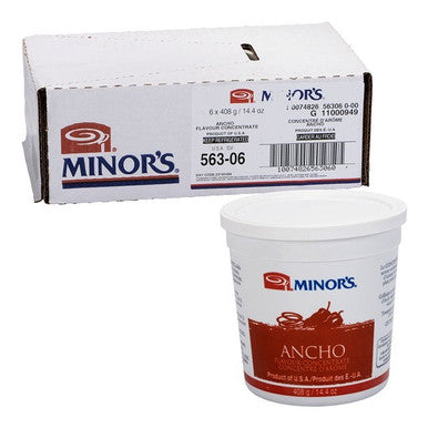 Minor's Ancho Flavoured Paste, Concentrate, No Msg | 14.4Z/Unit, 6 Units/Case
