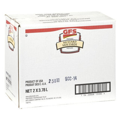 Gordon Choice GFS Prepared Yellow Mustard, Trans Fat Compliant | 3.78L/Unit, 2 Units/Case