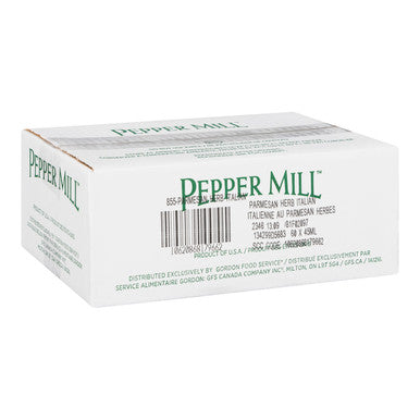 Pepper Mill Permesan Herb Italian Dressing, Parmesan Portion | 45ML/Unit, 60 Units/Case