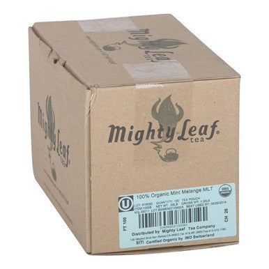 Mighty Leaf Tea Organic Herbal Mint Melange Whole Leaf Tea | 100UN/Unit, 1 Unit/Case