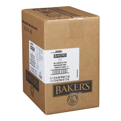 Bakers Instant Powder Hot Chocolate Drink Mix, Individual 25G | 50X25G/Unit, 2 Units/Case