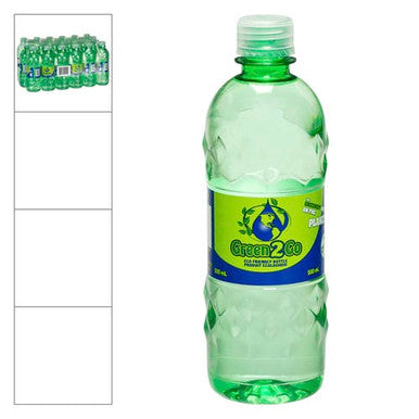 Arctic Chiller Water Bottled Green 2 Go 500ml/(24/Case) - Canadian Made