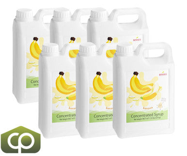 Bossen Banana Bubble Tea Concentrated Syrup 64 fl. oz. (1.89 L) - Real Banana(6/Case)