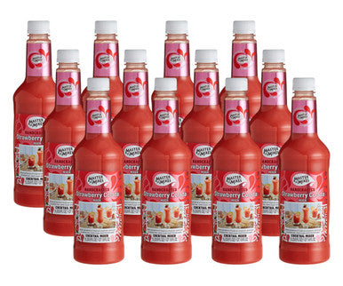 Master of Mixes 1 Liter Strawberry Colada Mix - Creamy Coconut (12/Case)