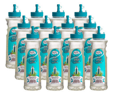 Master of Mixes 375 mL Premium Mint Syrup Refreshing Spearmint Flavor (12/Case)