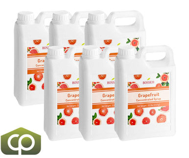 Bossen Grapefruit Bubble Tea Concentrated Syrup 64 fl. oz. (1.89 L) - Real Juice(6/Case)