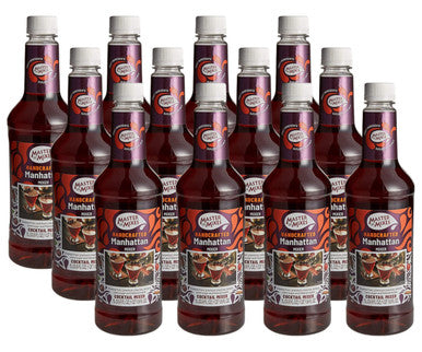 Master of Mixes 1 Liter Manhattan Martini Mix - Delicious Blend (12/Case)