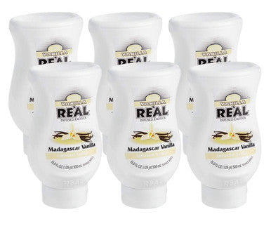 Real Madagascar Vanilla Infused Syrup 16.9 fl. oz. - Sweet and Premium Flavor