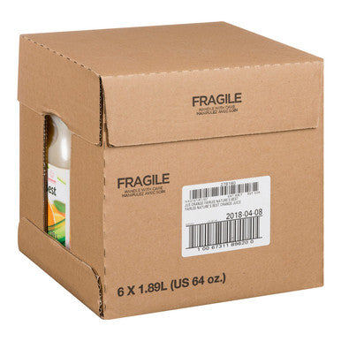 Nature's Best Orange Juice, 100 Percent, Polyethylene | 1.89L/Unit, 6 Units/Case