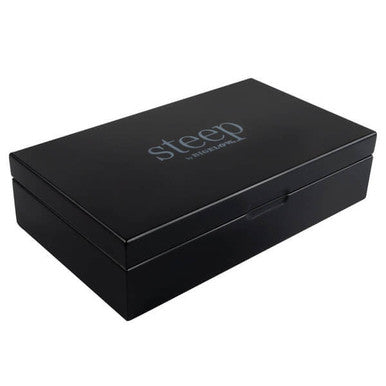 Steep by Bigelow 8 Compartment Black Tea Chest with Assorted Teas