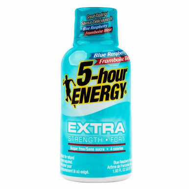 5-hour ENERGY Blue Raspberry Shot, 57 mL, 12-count - Quick and Convenient Energy Boost