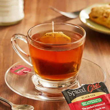 Bigelow Decaffeinated Spiced Chai Hot or Iced Tea Bags - 20/Box (6/Case)