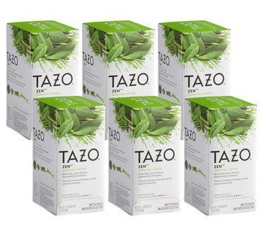 Tazo Zen Harmonious Green Tea Fusion Bags - 24/Box(6/CASE)
