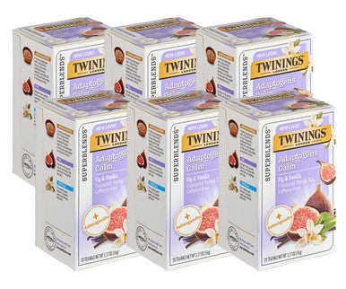 Twinings Calm Adaptogens Fig & Vanilla Herbal  Tea Bags - 18/Box (6/CASE)