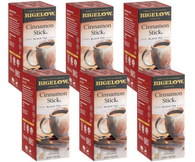 Bigelow Cinnamon Stick Tea Bags - All-Natural, 28-Count (6/Case)